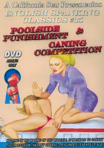 English Spanking Classic #35 - Poolside Punishment & Caning Competition