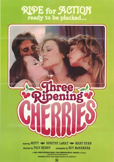 Three Ripening Cherries